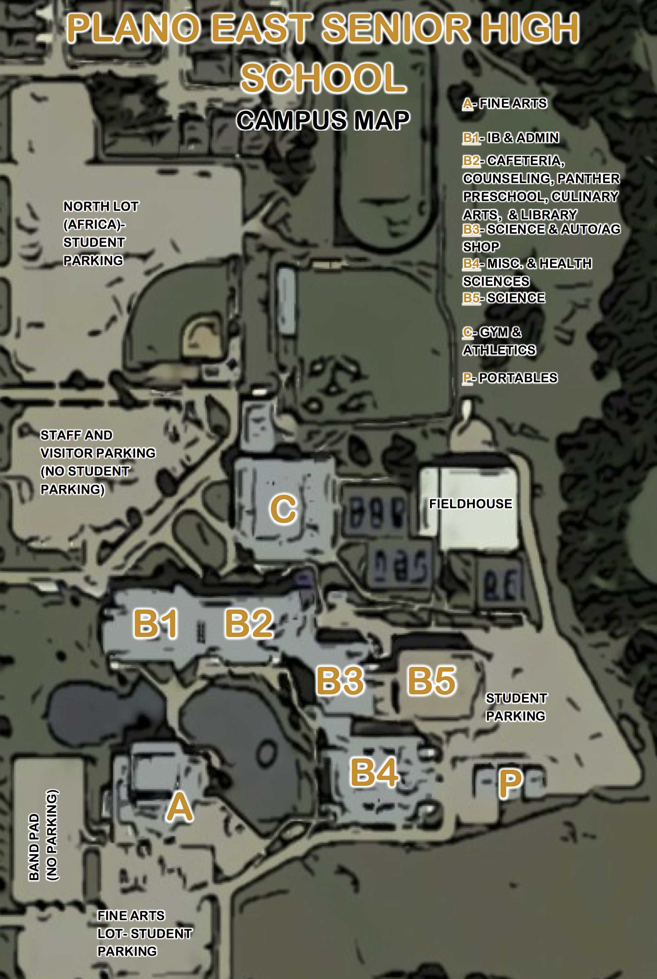 Plano East Senior High Campus Map - Gabbie Christiana