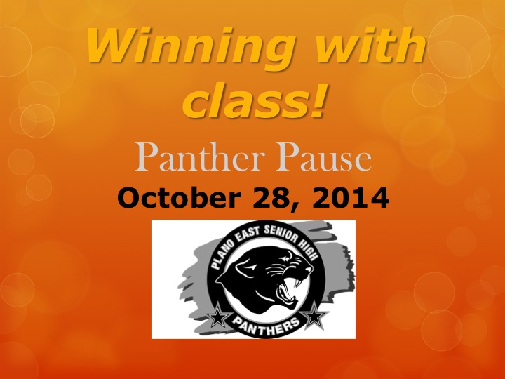 Panther+Pause-+Tuesday%2C+October+28%2C+2014