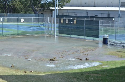 Water Pipe Bursts, School Day Continues