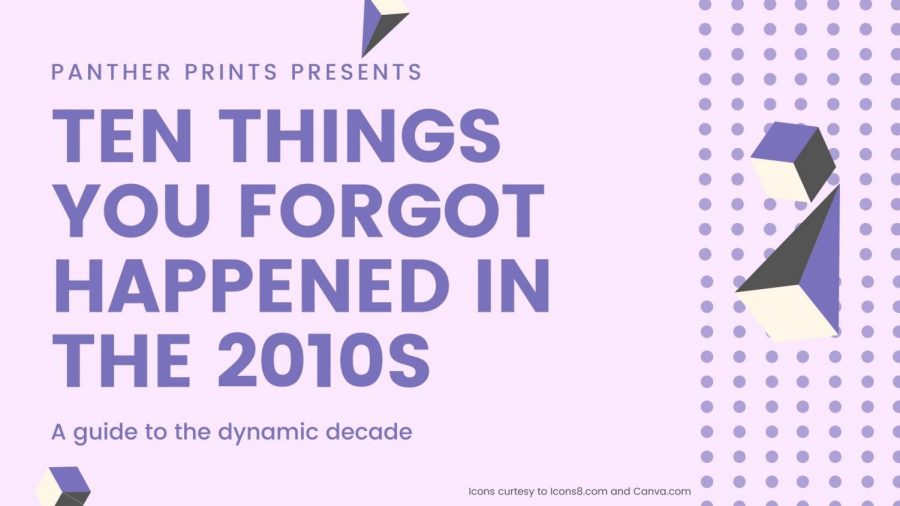 Ten things you forgot happened in the 2010s