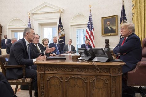  President Trump meets with NATO Secretary General Jens Stoltenberg on Nov. 14.