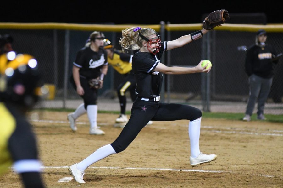 The softball team lost to Coppell March 23, 18-3.