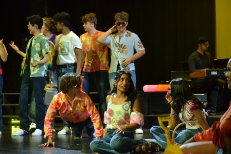 Sound Intervention performs In the Summertime by Mungo Jerry during after school rehearsals on April 25.
